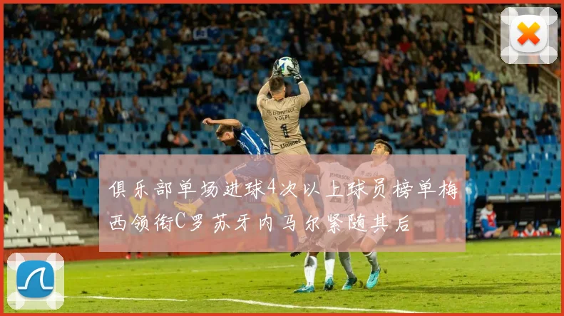 俱乐部单场进球4次以上球员榜单梅西领衔C罗苏牙内马尔紧随其后